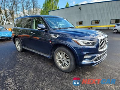 Czwarte zdjęcie samochodu z boku: 2018 INFINITI QX80 BASE VIN:JN8AZ2NF4J9662975 - miniatura