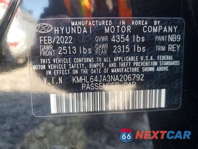 Zdjęcie 13 z 13 samochodu: 2022 HYUNDAI SONATA SEL VIN:KMHL64JA3NA206792 - miniatura