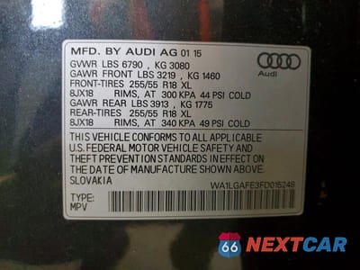 Zdjęcie 14 z 14 samochodu: 2015 AUDI Q7 PREMIUM PLUS VIN:WA1LGAFE3FD015248 - miniatura