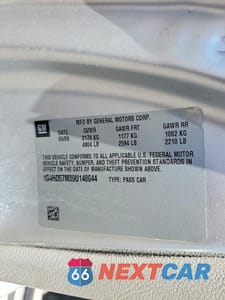 Zdjęcie 12 z 12 samochodu: 2009 BUICK LUCERNE CXL VIN:1G4HD57M39U148044 - miniatura