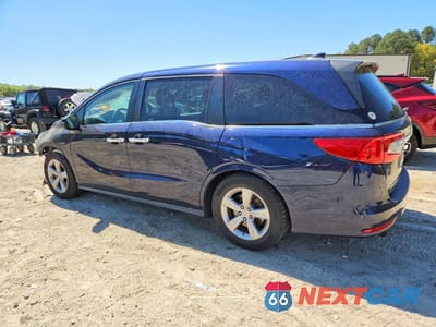 Drugie zdjęcie samochodu z przodu: 2019 HONDA ODYSSEY EXL VIN:5FNRL6H77KB075852 - miniatura