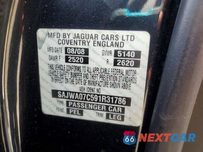 Zdjęcie 12 z 12 samochodu: 2009 JAGUAR XF SUPERCHARGED VIN:SAJWA07C591R31786 - miniatura