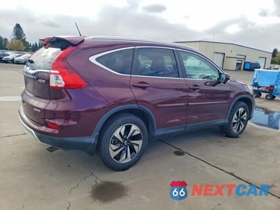 Trzecie zdjęcie samochodu z tyłu: 2015 HONDA CR-V TOURING VIN:5J6RM4H93FL075153 - miniatura