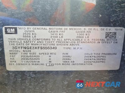 Zdjęcie 13 z 13 samochodu: 2015 CADILLAC SRX PREMIUM COLLECTION VIN:3GYFNGE3XFS556349 - miniatura