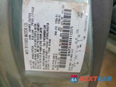 Zdjęcie 12 z 12 samochodu: 2005 FORD FOCUS ZX3 VIN:3FAFP31N85R112575 - miniatura