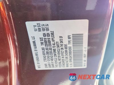 Zdjęcie 14 z 14 samochodu: 2019 HONDA ODYSSEY EXL VIN:5FNRL6H7XKB045860 - miniatura