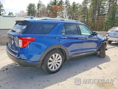 Trzecie zdjęcie samochodu z tyłu: 2020 FORD EXPLORER LIMITED VIN:1FMSK8FH2LGC84611 - miniatura