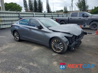 Czwarte zdjęcie samochodu z boku: 2020 INFINITI Q50 3.0T LUXE VIN:JN1EV7AP9LM206171 - miniatura