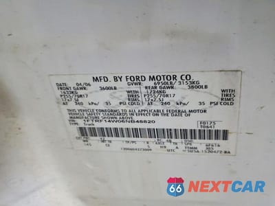 Zdjęcie 12 z 12 samochodu: 2006 FORD F150 VIN:1FTRF14W06NB48820 - miniatura