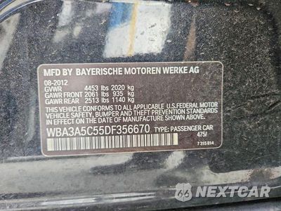 Zdjęcie 13 z 13 samochodu: 2013 BMW 328 I VIN:WBA3A5C55DF356670 - miniatura