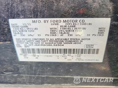Zdjęcie 13 z 13 samochodu: 2016 LINCOLN MKX VIN:2LMTJ6KR8GBL52504 - miniatura