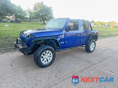 Drugie zdjęcie samochodu z przodu: 2018 JEEP WRANGLER UNLIMITED SPORT VIN:1C4HJXDG5JW273787 - miniatura