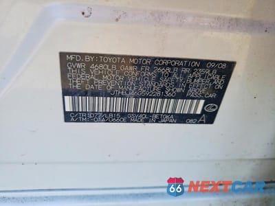 Zdjęcie 12 z 12 samochodu: 2009 LEXUS ES 350 VIN:JTHBJ46G592281360 - miniatura