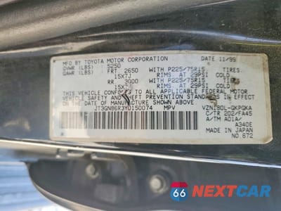 Zdjęcie 13 z 13 samochodu: 2000 TOYOTA 4RUNNER SR5 VIN:JT3GN86R3Y0150074 - miniatura