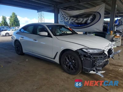 Czwarte zdjęcie samochodu z boku: 2023 BMW I4 EDRIVE 40 VIN:WBY73AW09PFR43917 - miniatura