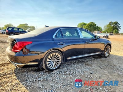 Trzecie zdjęcie samochodu z tyłu: 2019 GENESIS G90 3.3T PREMIUM VIN:KMTF34JA3KU058746 - miniatura
