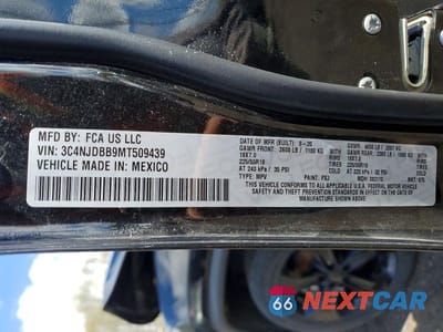 Zdjęcie 13 z 13 samochodu: 2021 JEEP COMPASS LATITUDE VIN:3C4NJDBB9MT509439 - miniatura