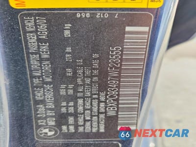 Zdjęcie 12 z 12 samochodu: 2007 BMW X3 3.0SI VIN:WBXPC93497WF23555 - miniatura