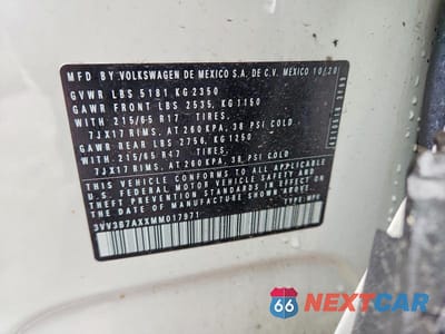 Zdjęcie 14 z 14 samochodu: 2021 VOLKSWAGEN TIGUAN SE VIN:3VV3B7AXXMM017971 - miniatura