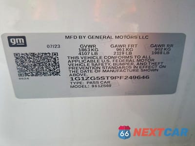 Zdjęcie 12 z 12 samochodu: 2023 CHEVROLET MALIBU RS VIN:1G1ZG5ST9PF249646 - miniatura