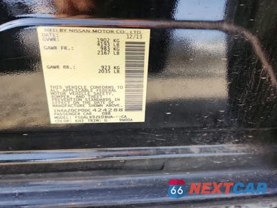 Zdjęcie 13 z 13 samochodu: 2013 NISSAN LEAF S VIN:1N4AZ0CP0DC424288 - miniatura