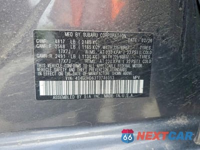 Zdjęcie 12 z 12 samochodu: 2026 SUBARU CROSSTREK PREMIUM VIN:4S4GUHD63T3746053 - miniatura