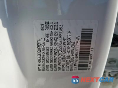 Zdjęcie 13 z 13 samochodu: 2023 HONDA PILOT ELITE VIN:5FNYG1H87PB042871 - miniatura