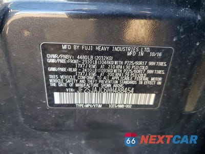 Zdjęcie 14 z 14 samochodu: 2017 SUBARU FORESTER 2.5I LIMITED VIN:JF2SJAJC6HH488454 - miniatura