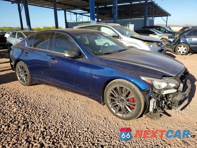 Czwarte zdjęcie samochodu z boku: 2020 INFINITI Q50 RED SPORT 400 VIN:JN1FV7APXLM630446 - miniatura