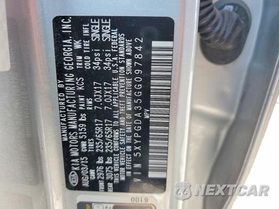 Zdjęcie 13 z 13 samochodu: 2016 KIA SORENTO LX VIN:5XYPGDA35GG097842 - miniatura