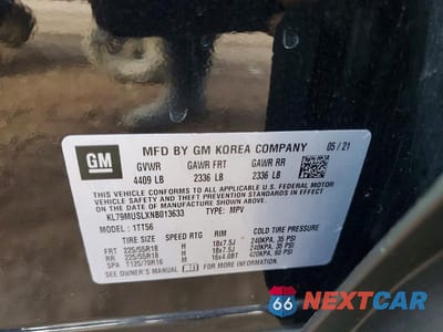 Zdjęcie 13 z 13 samochodu: 2022 CHEVROLET TRAILBLAZER RS VIN:KL79MUSLXNB013633 - miniatura