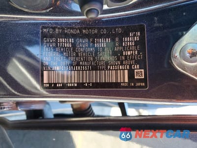 Zdjęcie 12 z 12 samochodu: 2018 HONDA CIVIC EX VIN:JHMFC1F31JX025571 - miniatura