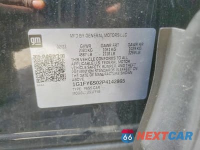 Zdjęcie 13 z 13 samochodu: 2023 CHEVROLET BOLT EUV LT VIN:1G1FY6S02P4142865 - miniatura