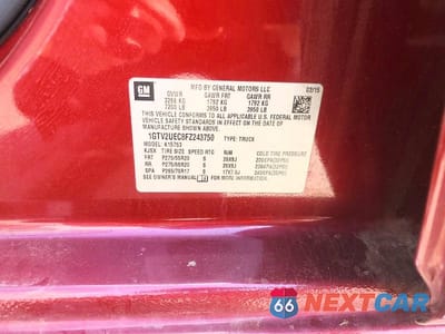 Zdjęcie 12 z 12 samochodu: 2015 GMC SIERRA K1500 SLE VIN:1GTV2UEC8FZ243750 - miniatura