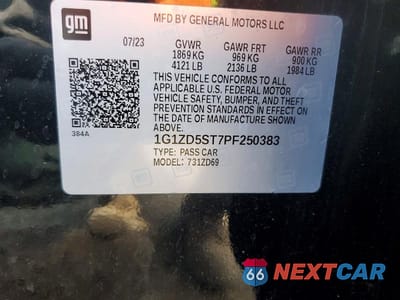 Zdjęcie 12 z 12 samochodu: 2023 CHEVROLET MALIBU LT VIN:1G1ZD5ST7PF250383 - miniatura
