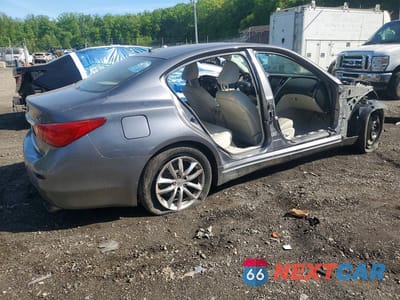 Trzecie zdjęcie samochodu z tyłu: 2014 INFINITI Q50 BASE VIN:JN1BV7AR4EM703099 - miniatura
