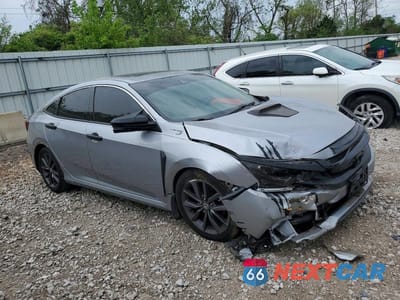 Czwarte zdjęcie samochodu z boku: 2019 HONDA CIVIC EX VIN:19XFC1F37KE000600 - miniatura