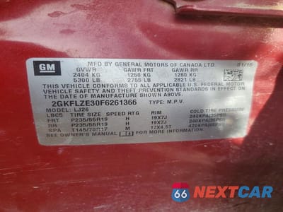 Zdjęcie 13 z 13 samochodu: 2015 GMC TERRAIN DENALI VIN:2GKFLZE30F6261366 - miniatura
