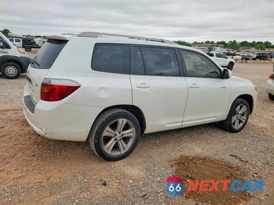 Trzecie zdjęcie samochodu z tyłu: 2008 TOYOTA HIGHLANDER SPORT VIN:JTEDS43A082066177 - miniatura
