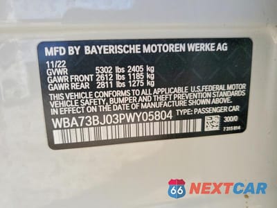 Zdjęcie 12 z 12 samochodu: 2023 BMW 540 XI VIN:WBA73BJ03PWY05804 - miniatura