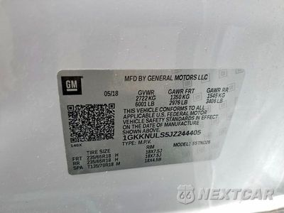 Zdjęcie 14 z 14 samochodu: 2018 GMC ACADIA SLT-1 VIN:1GKKNULS5JZ244405 - miniatura