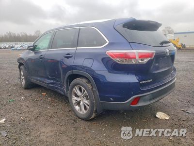 Drugie zdjęcie samochodu z przodu: 2015 TOYOTA HIGHLANDER XLE VIN:5TDJKRFH9FS102807 - miniatura