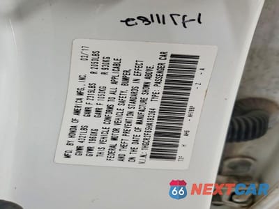 Zdjęcie 12 z 12 samochodu: 2017 HONDA ACCORD SPORT VIN:1HGCR2F65HA183364 - miniatura