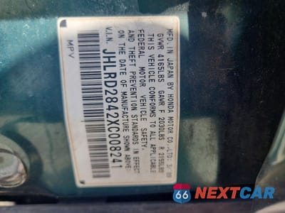 Zdjęcie 12 z 12 samochodu: 1999 HONDA CR-V LX VIN:JHLRD2842XC008241 - miniatura
