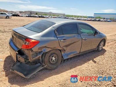 Trzecie zdjęcie samochodu z tyłu: 2012 HONDA CIVIC LX VIN:2HGFB2F54CH318658 - miniatura
