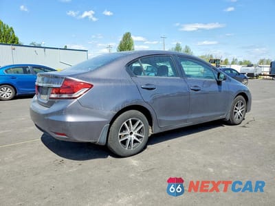 Trzecie zdjęcie samochodu z tyłu: 2015 HONDA CIVIC LX VIN:19XFB2F54FE700493 - miniatura