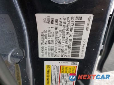Zdjęcie 12 z 12 samochodu: 2025 HONDA CIVIC SPORT VIN:2HGFE2F57SH523896 - miniatura