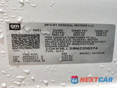 Zdjęcie 13 z 13 samochodu: 2021 GMC ACADIA AT4 VIN:1GKKNLLS8MZ206374 - miniatura