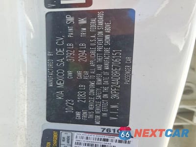 Zdjęcie 12 z 12 samochodu: 2024 KIA FORTE LXS VIN:3KPF24AD8RE706151 - miniatura