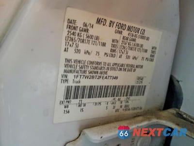 Zdjęcie 13 z 13 samochodu: 2015 FORD F250 SUPER DUTY VIN:1FT7W2BT2FEA77349 - miniatura